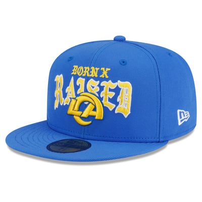 Los Angeles Rams New Era x Born x Raised 59FIFTY Fitted Hat - Royal