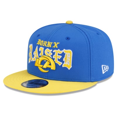 Los Angeles Rams New Era x Born x Raised 9FIFTY Snapback Hat - Royal/Gold