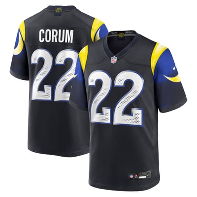 Blake Corum Los Angeles Rams Nike Rivalries Collection Game Jersey - Dark Blue