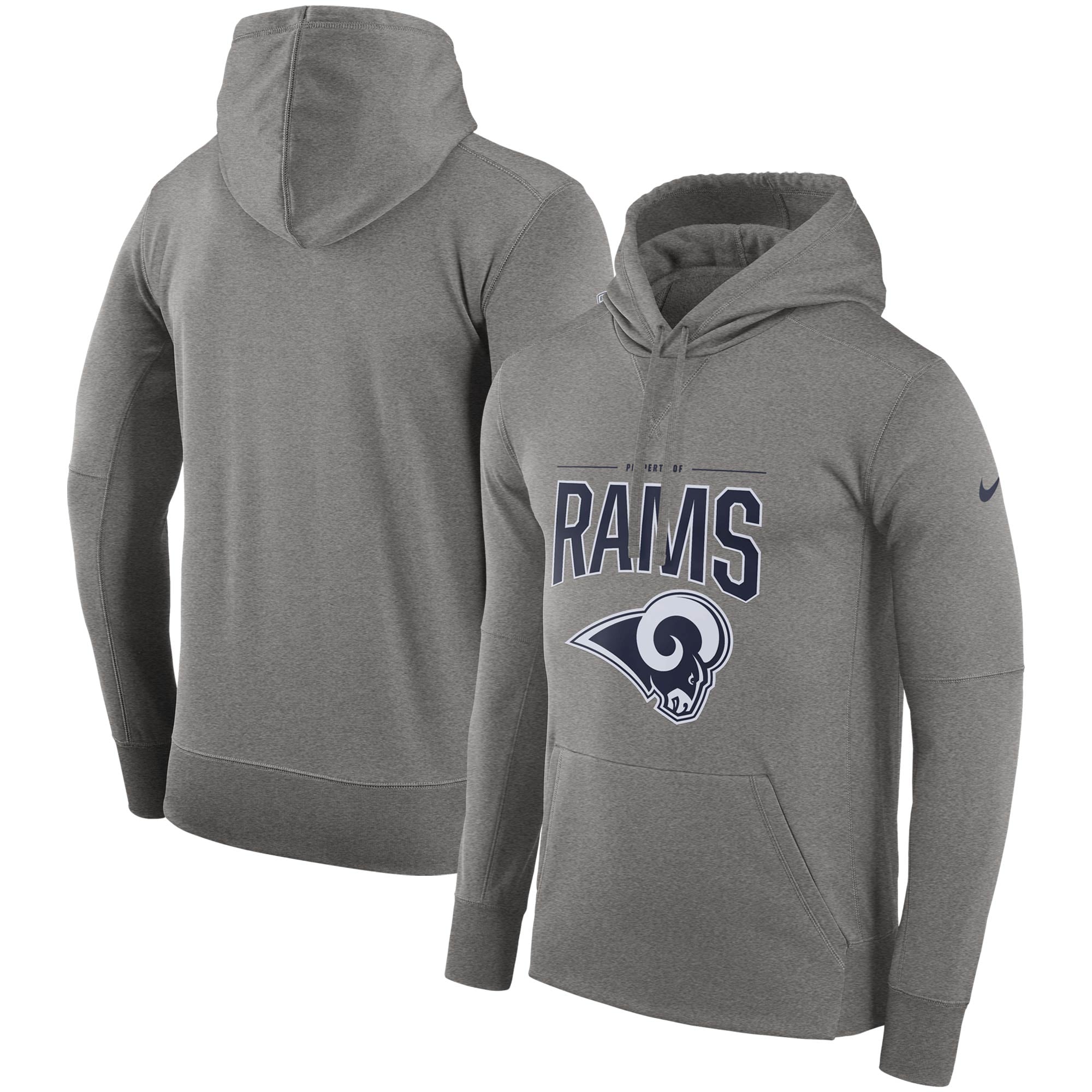 ◎NFL ロサンゼルス・ラムズ NIKE プルオーバーパーカー【3XL】グレー mens-nike-gray-los-angeles-