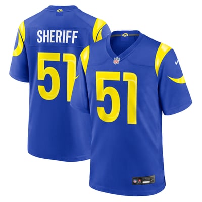 Jamie Sheriff Los Angeles Rams Nike Team Game Jersey - Royal