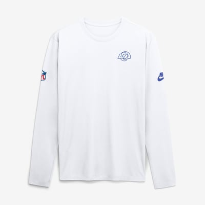 Los Angeles Rams Nike Fearsome White Legend Small Logo Dri-FIT Long Sleeve T-Shirt
