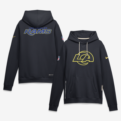  Los Angeles Rams Nike Rivalries Collection Standard Issue Sideline Pullover Hoodie - Navy
