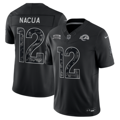 Puka Nacua Los Angeles Rams Nike 2026 Salute to Service Stitched Limited Jersey - Black