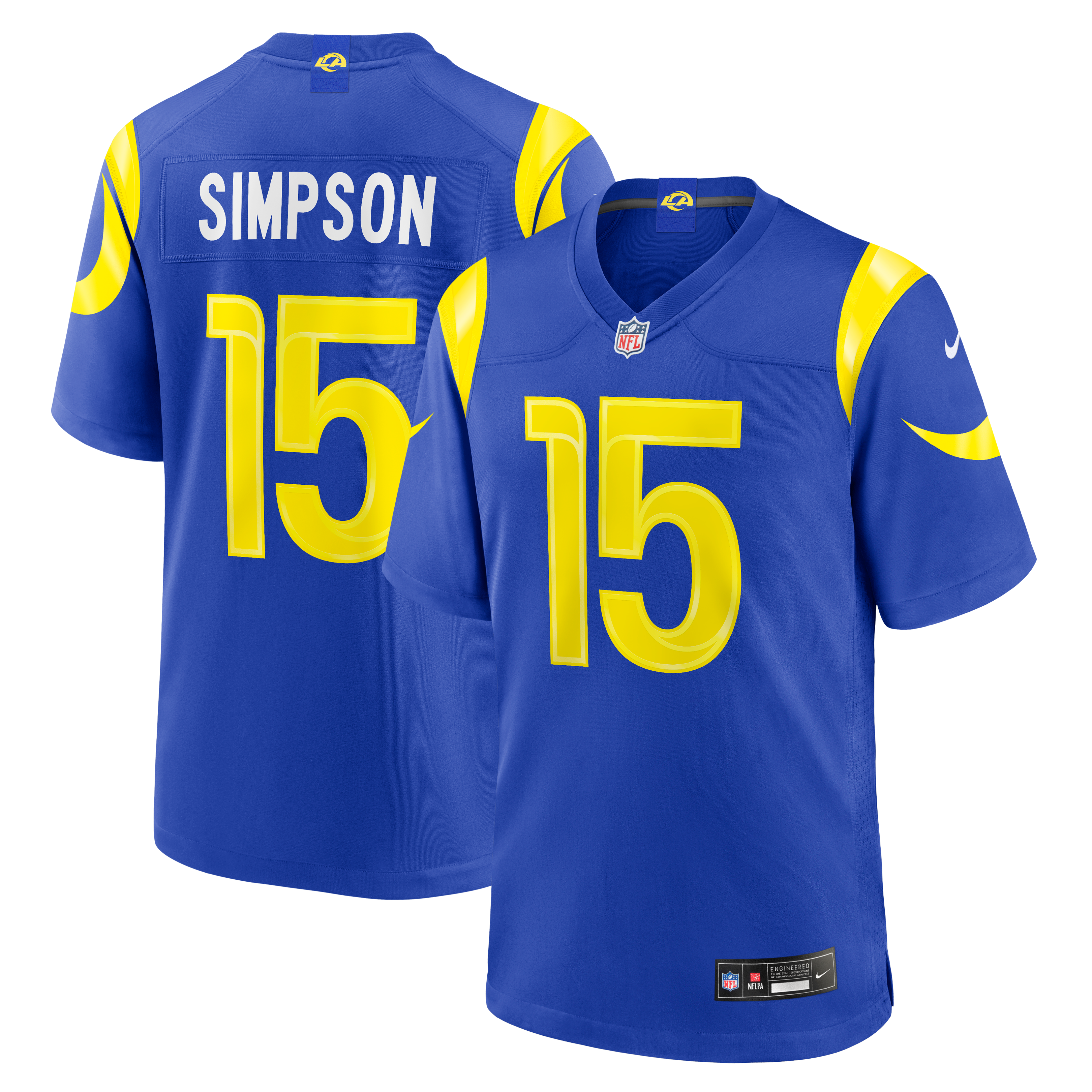Ty Simpson Los Angeles Rams 2026 NFL Draft First Round Pick No. 13 Team Game Jersey Royal