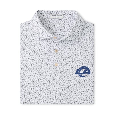 Los Angeles Rams Peter Millar Kick Off Performance Jersey Polo - Gray