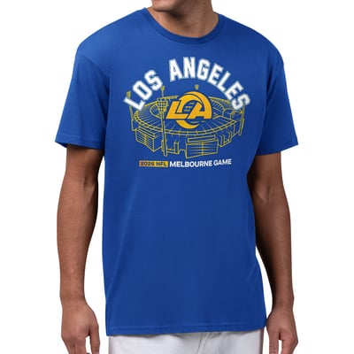 Los Angeles Rams Starter Melbourne 2026 Stadium Styled Graphic T-Shirt - Royal