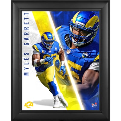 Myles Garrett Los Angeles Rams Fanatics Authentic Framed 13" x 16" Radiance Collage