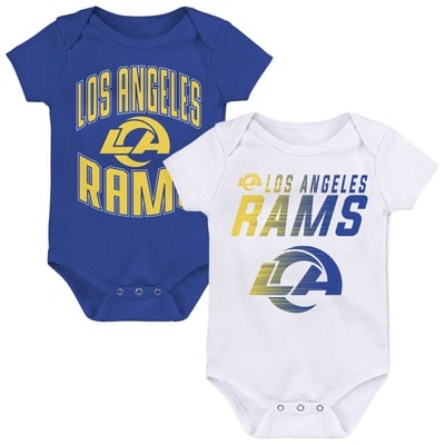 Los Angeles Rams Outerstuff Newborn & Infant Snuggle Blitz 2-Pack Bodysuit Set - Royal/White