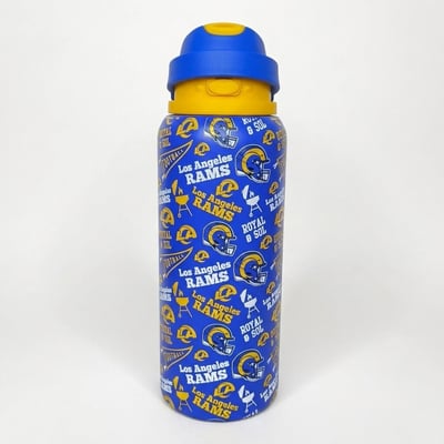 Los Angeles Rams Pegasus 32oz. Game Day Pennant Stainless Steel ProPress Water Bottle