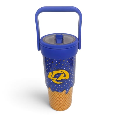 Los Angeles Rams Pegasus 32oz. Ice Cream Logo Cone Stainless Steel ProCarry Tumbler