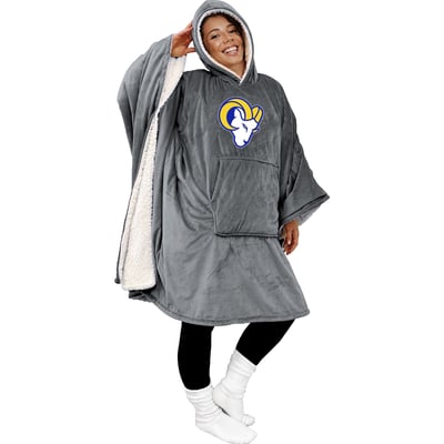 Los Angeles Rams Pegasus Team Color 50" x 70" Bloncho Sherpa Fan Cape