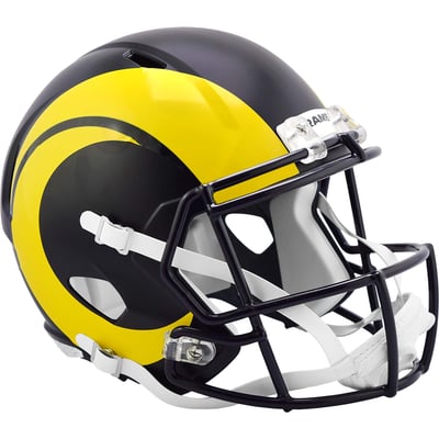  Los Angeles Rams Riddell Rivalries Collection On-Field Alternate Speed Replica Helmet