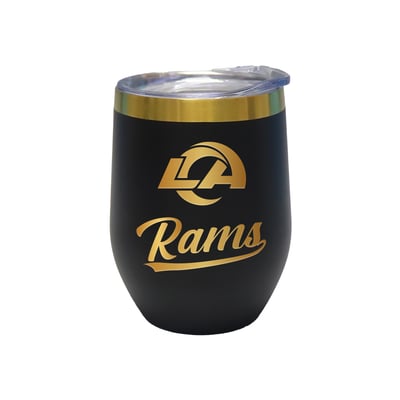 Los Angeles Rams The Memory Company 12oz. Stainless Steel Gold Lettering Stemless Wine Tumbler