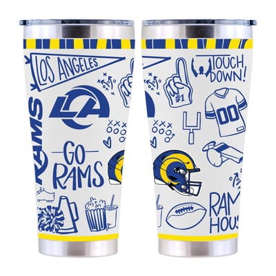 Los Angeles Rams The Memory Company 30oz. Sketchpad Stainless Steel Tumbler