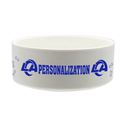 Los Angeles Rams The Memory Company 35oz. Personalized Ceramic Pet Bowl