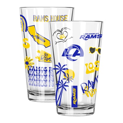 Los Angeles Rams The Memory Company Two-Piece 16oz. Loco Pint Glass Set