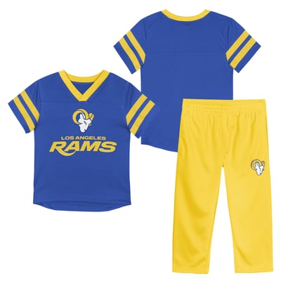 Los Angeles Rams Outerstuff Toddler Red Zone Jersey Top & Pants Set - Royal/Gold