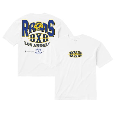 Los Angeles Rams Born x Raised Unisex Block Letter T-Shirt - White
