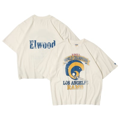 Los Angeles Rams Elwood Clothing Unisex Vintage T-Shirt - Cream