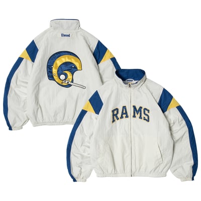 Los Angeles Rams Elwood Clothing Unisex Windbreaker Full-Zip Jacket - Cream