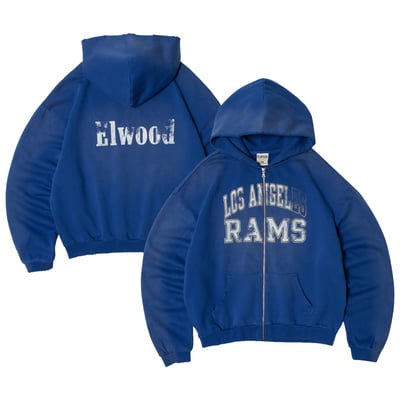 Los Angeles Rams Elwood Clothing Unisex Full-Zip Hoodie - Royal