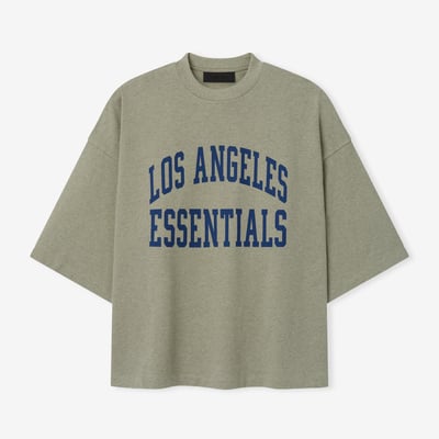 Los Angeles Rams Fear of God x NFL Unisex Merch T-Shirt - Heather Gray