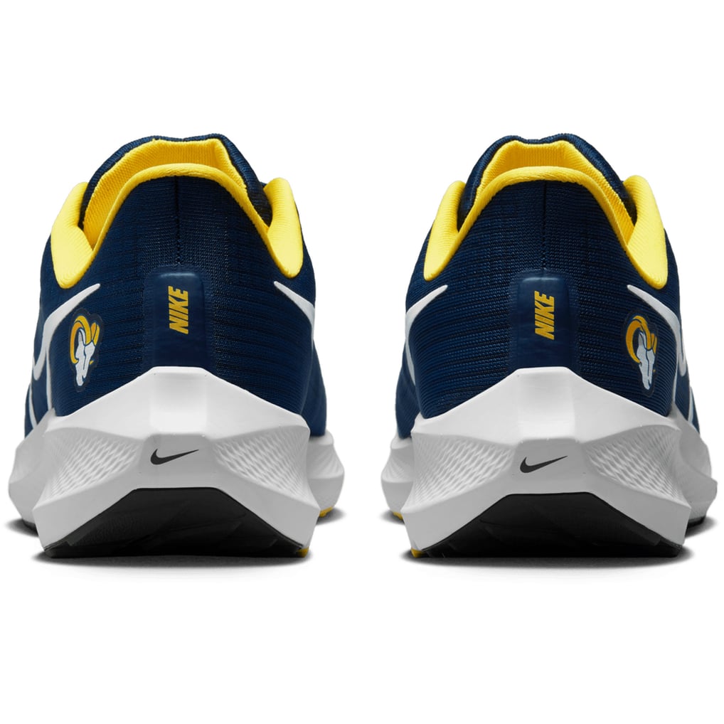 Unisex Nike Navy Los Angeles Rams Zoom Pegasus 39 Running Shoe display picture 2