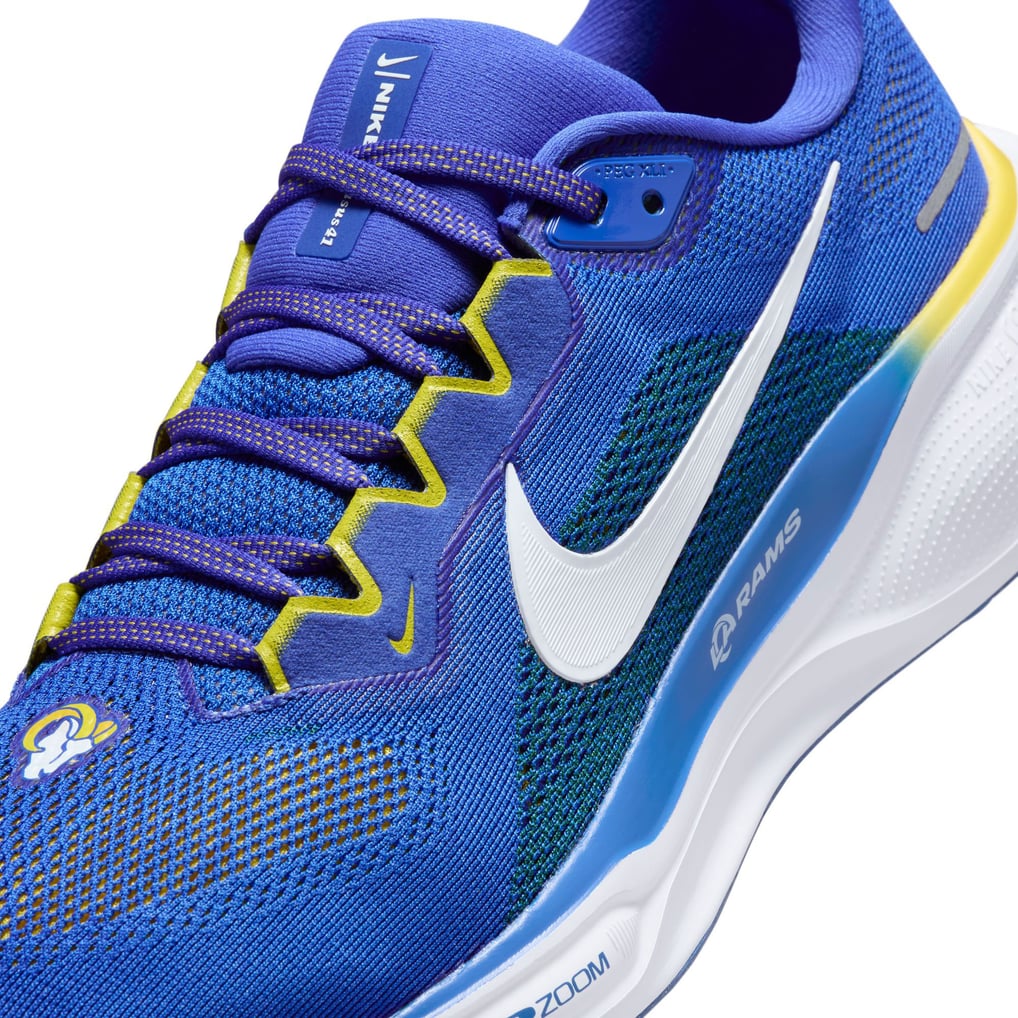 Nike Air Zoom Pegasus 41 Los Angeles Rams Men Size 9 Shoes FZ4086-400 New Unisex Nike Royal Los Angeles Rams Zoom Pegasus 41 Running Shoes main image 2