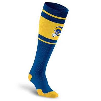 Los Angeles Rams PRO Compression Unisex  Throwback Over-the-Calf Compression Socks