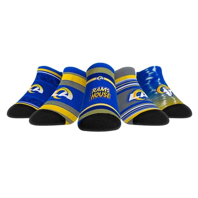  Los Angeles Rams Rock Em Unisex Super Fan Five-Pack Low-Cut Socks Set - 