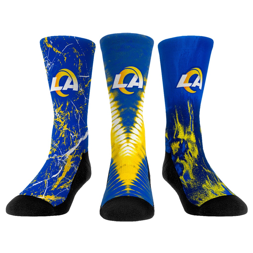 Los Angeles Rams Rock Em Socks 3-Pack Crew Socks Set