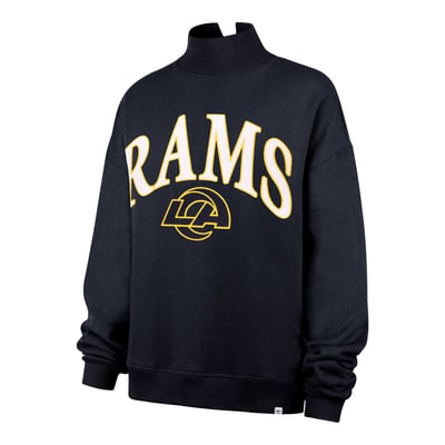 Los Angeles Rams '47 Women's Rivalries Collection Mock Neck Sweatshirt - Navy