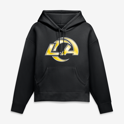 Los Angeles Rams Women's Forged Mascot Hoodie - Black
