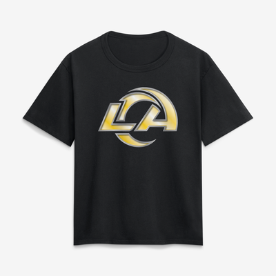 Los Angeles Rams Women's Forged Mascot T-Shirt - Black