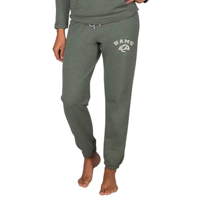 Los Angeles Rams Concepts Sport Women's Mainstream French Terry Tri-Blend Pants - Green