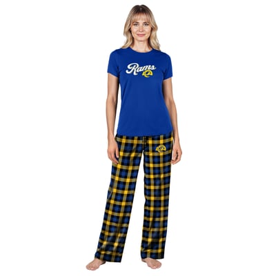  Los Angeles Rams Concepts Sport Women's Highland Sleep Set - Royal