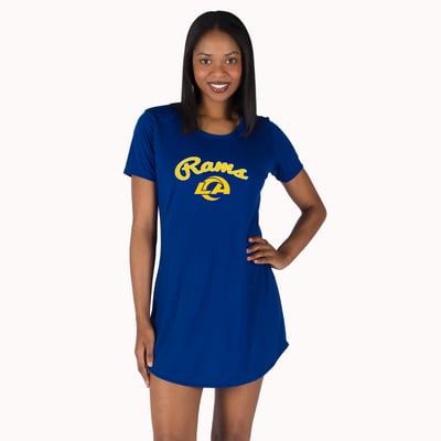 Los Angeles Rams Concepts Sport Women's Marathon Knit Nightshirt - Royal