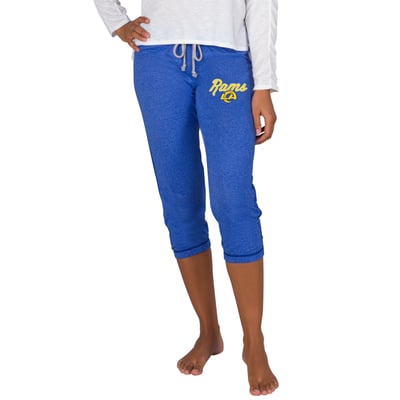 Los Angeles Rams Concepts Sport Women's Quest Knit Capri Pants - Royal