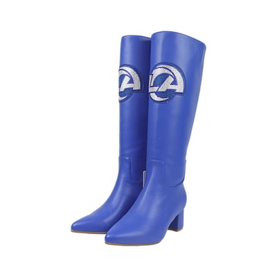  Los Angeles Rams FABGATING by Cuce Women's Vegan Leather Classic Team Boots - Blue