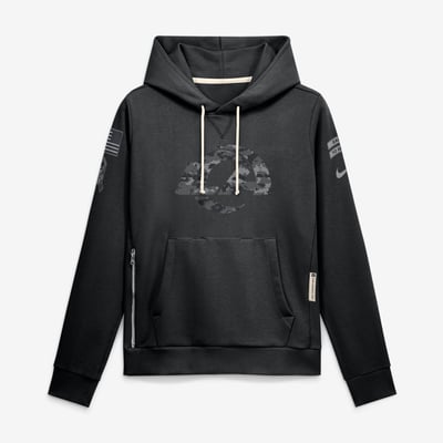  Los Angeles Rams Nike Women's 2026 Salute to Service Sideline Dri-FIT Pullover Hoodie - Black