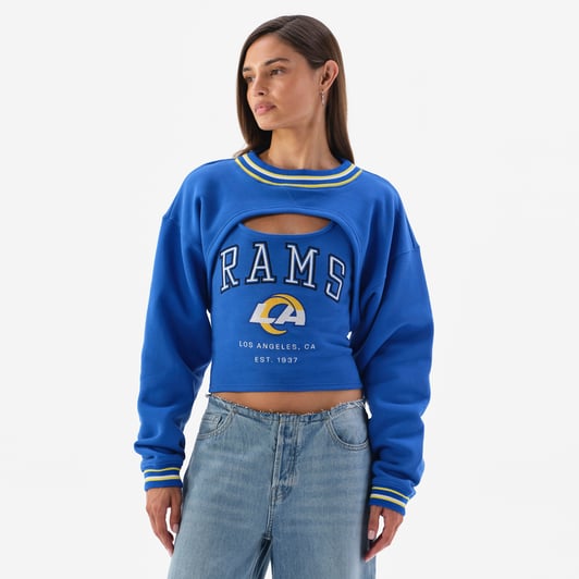  Los Angeles Rams Off Season x NFL Women's Fleece Shrug Cami - Royal