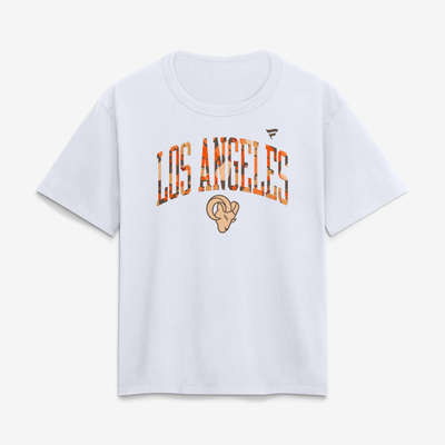 Los Angeles Rams Women's Fall Wordmark T-Shirt - White