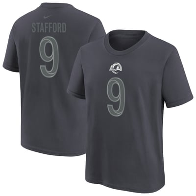 Matthew Stafford Los Angeles Rams Nike Youth Name & Number T-Shirt - Anthracite
