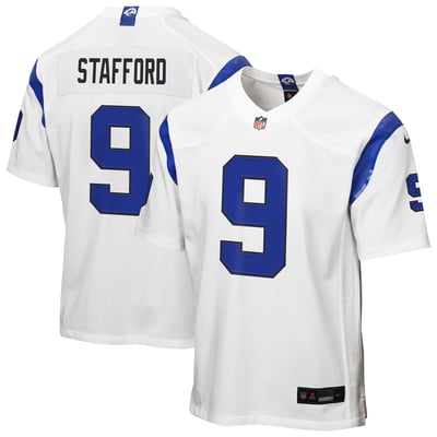 Matthew Stafford Los Angeles Rams Nike Youth Alternate Fearsome White Game Jersey - White