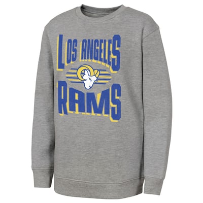 Los Angeles Rams Outerstuff Youth Jet Stream Sweatshirt - Gray