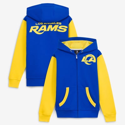 Los Angeles Rams Outerstuff Youth Stadium Colorblock Full-Zip Hoodie - Royal
