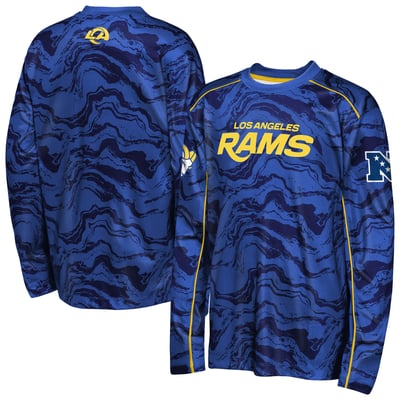 Los Angeles Rams Outerstuff Youth Tailgate Performance Long Sleeve T-Shirt - Royal

