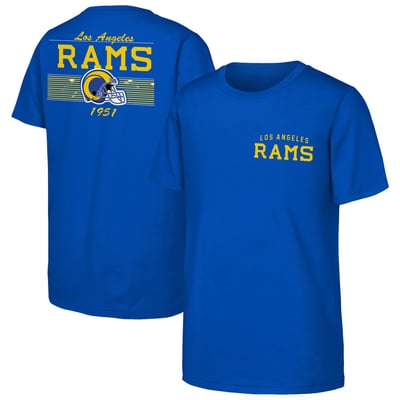 Los Angeles Rams Outerstuff Youth Unstoppable Short Sleeve T-Shirt - Royal

