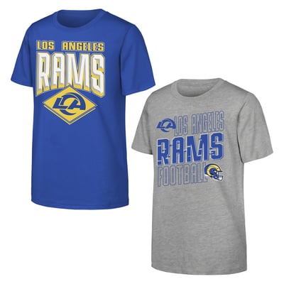 Los Angeles Rams Outerstuff Youth Trench Kings 2-Pack T-Shirt Set - Royal/Gray